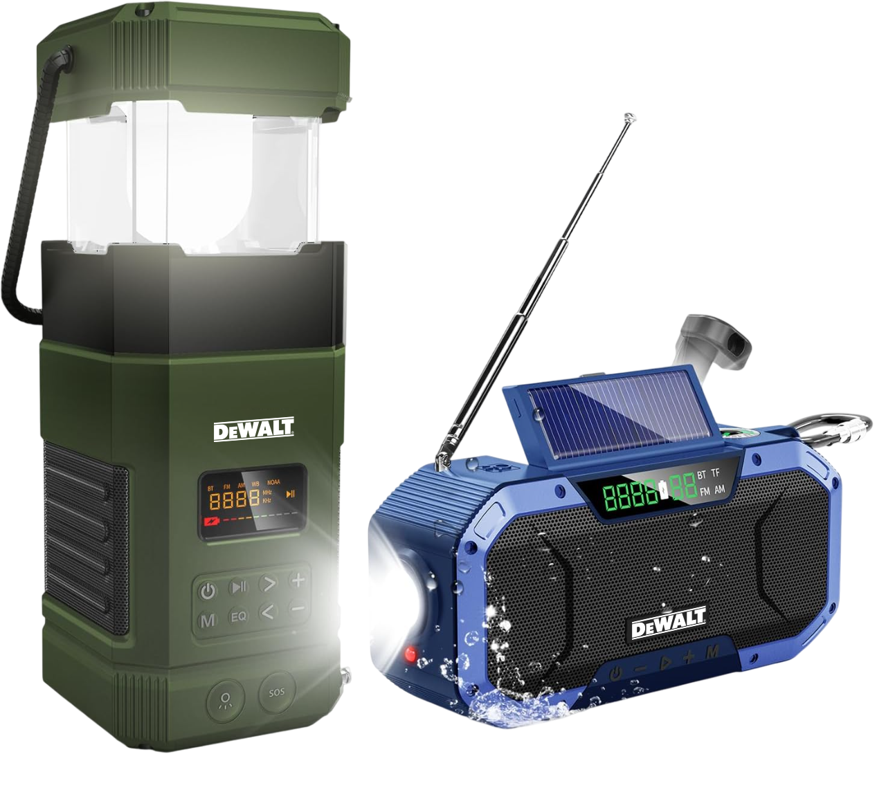 Luz de camping + radio